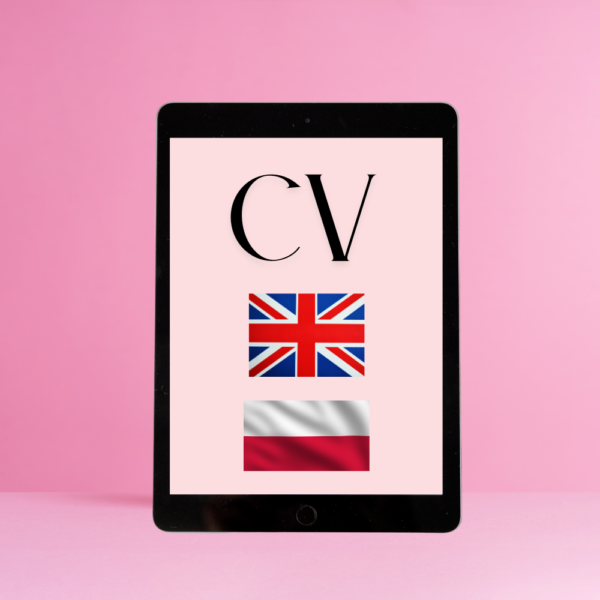 Profesjonalne CV - wersja angielska i polska